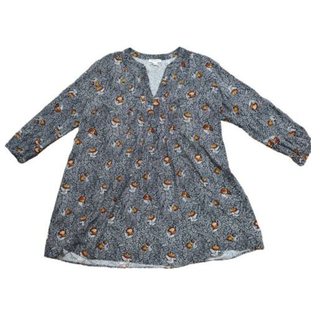 NWT Beach Lunch Lounge Women's Black & White Print Dress Size XL‎